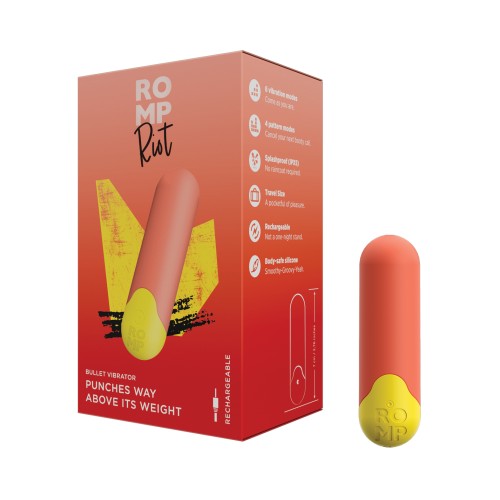 Compact Romp Riot Bullet Vibrator - Orange