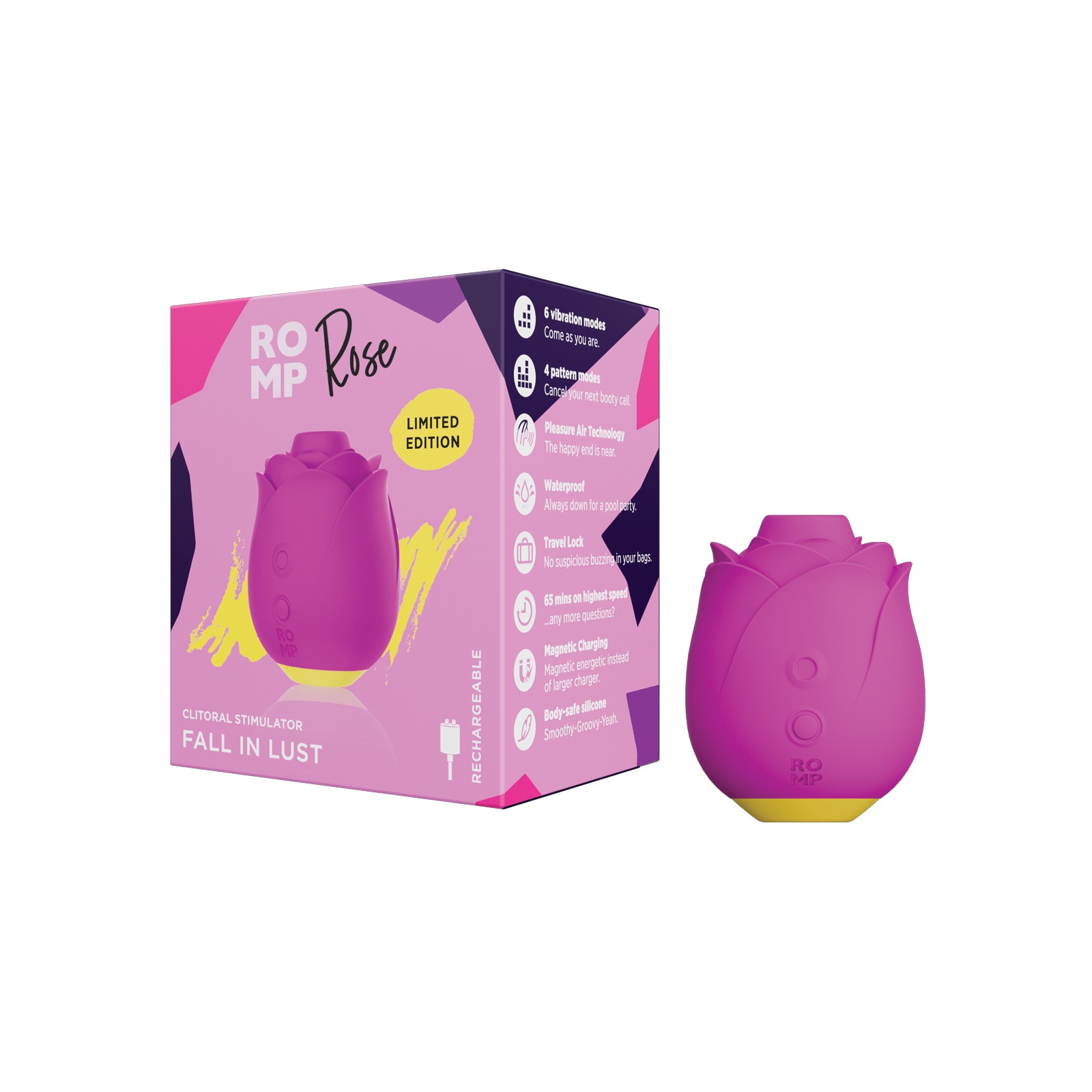 Romp Rose Clitoral Stimulator with Pleasure Air Technology