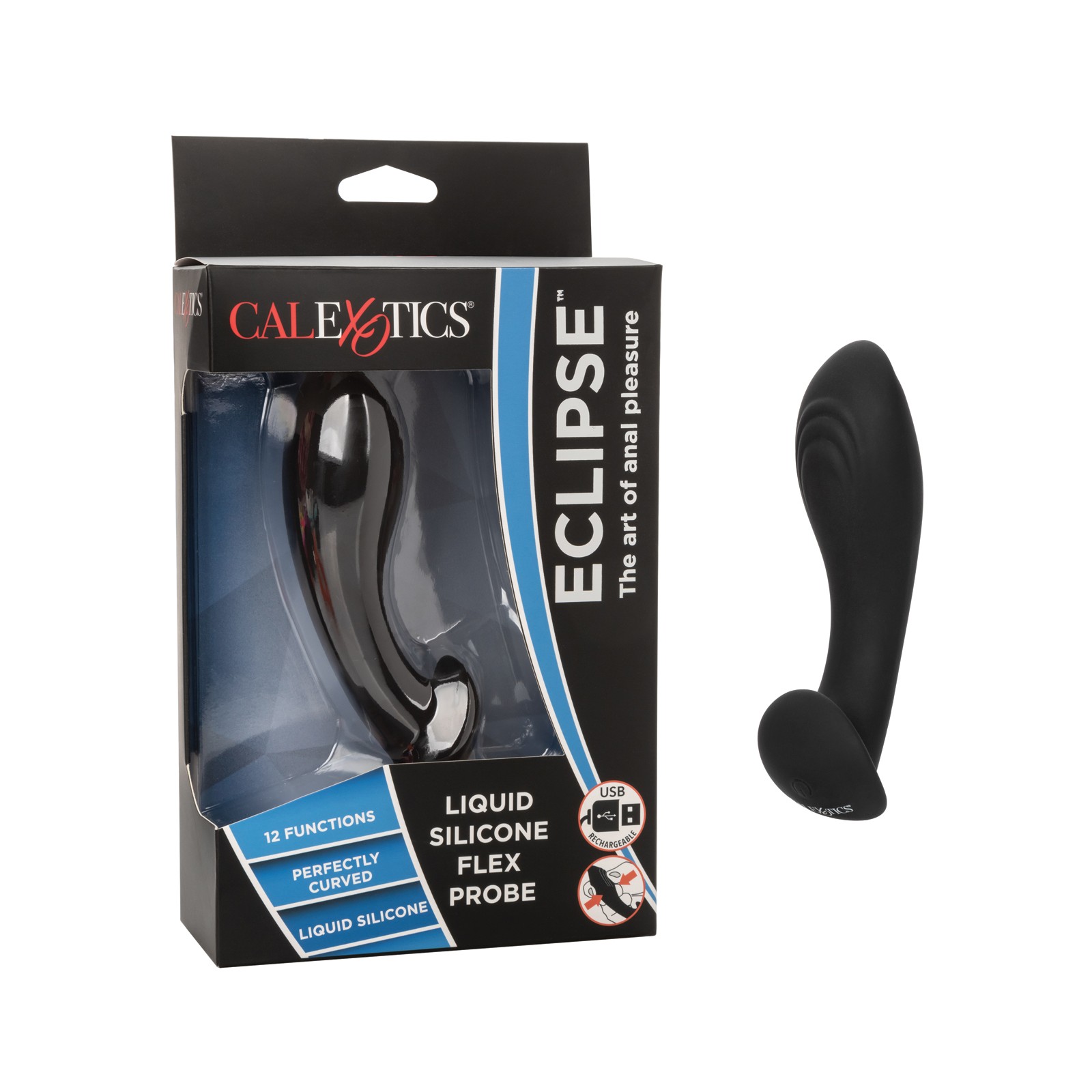 Eclipse Liquid Silicone Flex Probe - Black