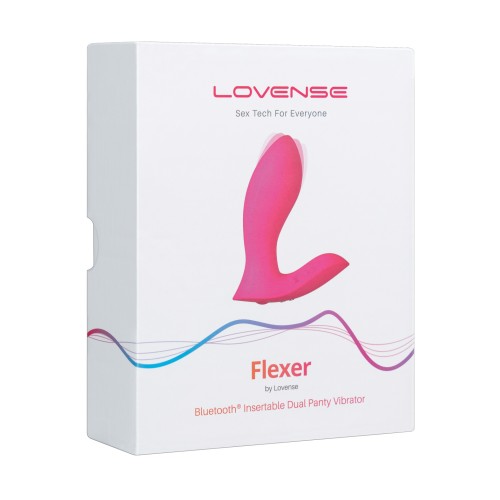 Vibrador de Panty Dual Lovense Flexer Rosa