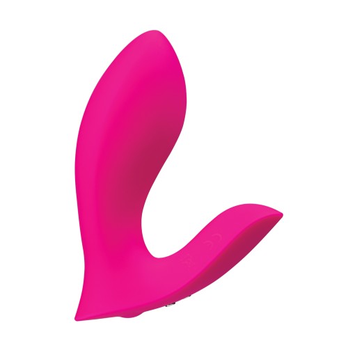 Lovense Flexer Dual Panty Vibrator Pink