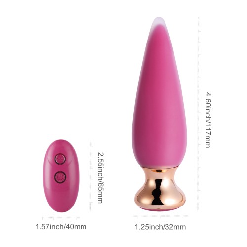 Doro Plus Plug Anal Vibrante Control Remoto Rosa