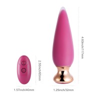 Doro Plus Plug Anal Vibrante Control Remoto Rosa