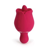 Sylvia Tongue Licking Rose Vibrator Red