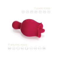 Vibrador Rosa con Lengua Sylvia Rojo