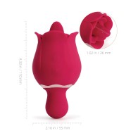 Vibrador Rosa con Lengua Sylvia Rojo