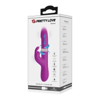 Pretty Love Reese Thrusting Rabbit - Fuchsia - Dual Stimulation