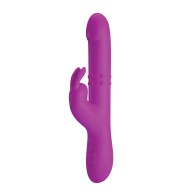 Pretty Love Reese Thrusting Rabbit - Fuchsia - Dual Stimulation