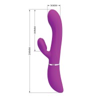 Pretty Love Moving Rabbit Vibrator Fuchsia