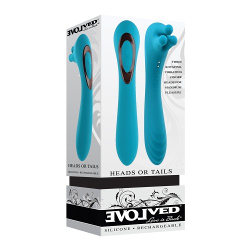 Evolved Heads or Tails Vibrator for Dual Pleasure