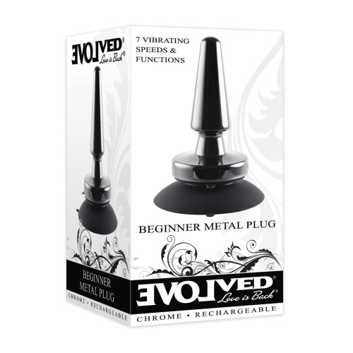 Evolved Beginner Vibrating Metal Plug - Intense Metal Pleasure