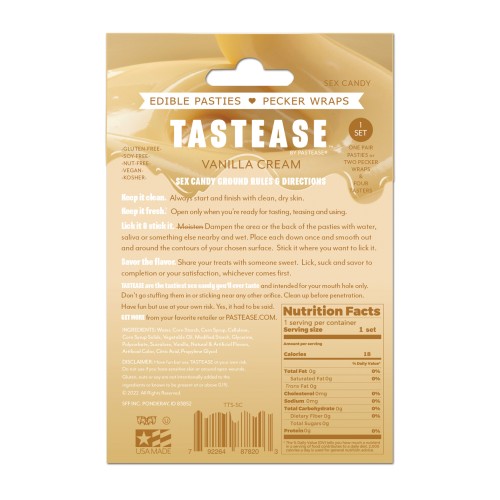 Pastease Pasties Comestibles Sweet Cream