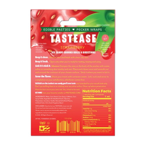 Pastease Tastease Edible Pasties - Strawberry O/S