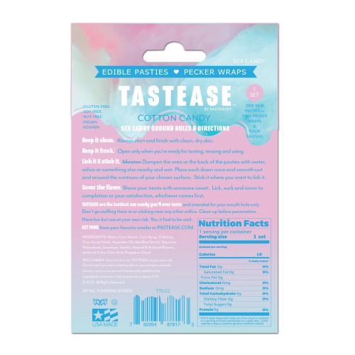 Pastease Tastease Pasties Comestibles Algodón de Azúcar O/S