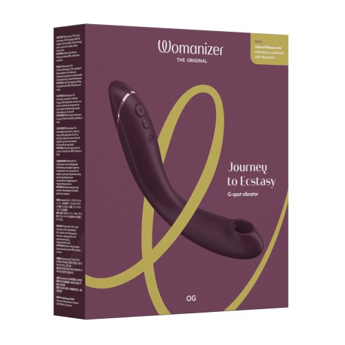 Womanizer OG Long-Handle G-spot Vibrator Aubergine