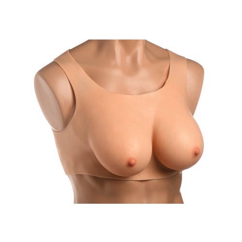 Master Series D Cup Silicone Breasts - Realistic Play