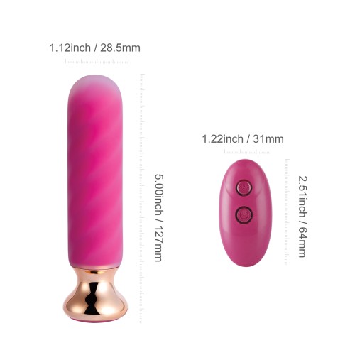 Rose Twister Remote Control Vibrating Anal Plug