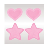 Peekaboos Corazones y Estrellas que Brillan en la Oscuridad - Rosa Fucsia