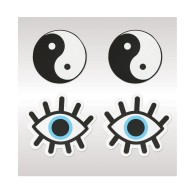 Peekaboos Yin & Yang Pasties - 2 Pairs