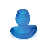 Oxballs Glowhole 1 Hollow Buttplug w/LED Insert Small - Blue Morph