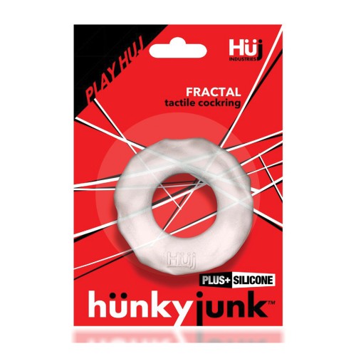 Hunky Junk Fractal Cockring - Clear Ice