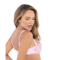 Lace Bra with Underwire Boning Cups for Support