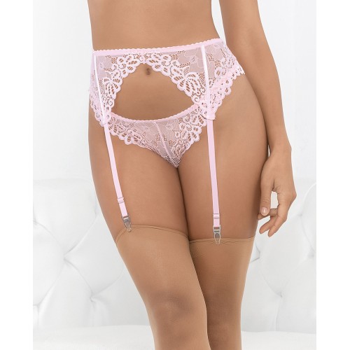 Lace Romance Garterbelt in Pink for Seductive Style