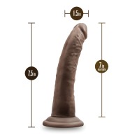 Blush Dr. Skin Plus 7" Dildo - Chocolate