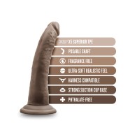 Blush Dr. Skin Plus 7" Dildo - Chocolate