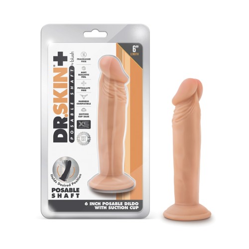 Dildo Posable Dr. Skin Plus de 6 Pulgadas Vainilla