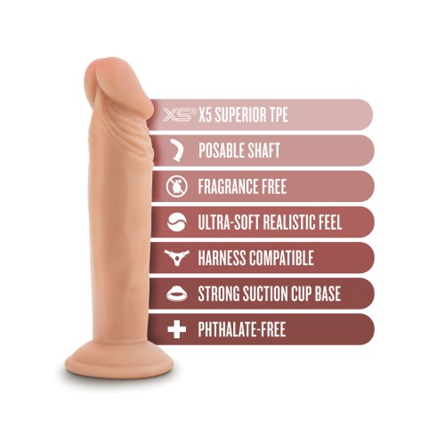 Blush Dr. Skin Plus 6-inch Posable Dildo Vanilla