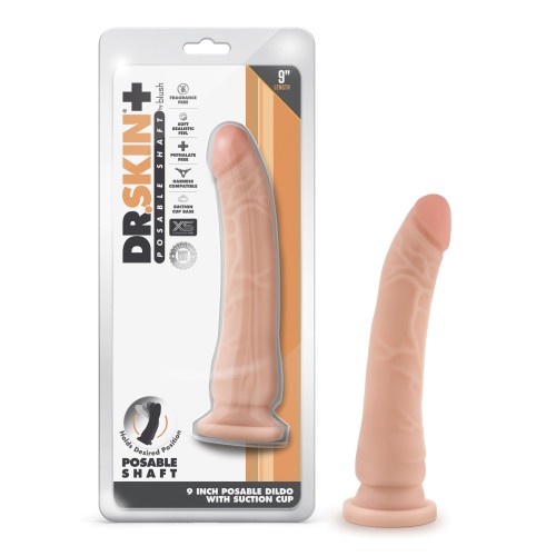 Dildo Posable Dr. Skin Plus de 9" - Vainilla