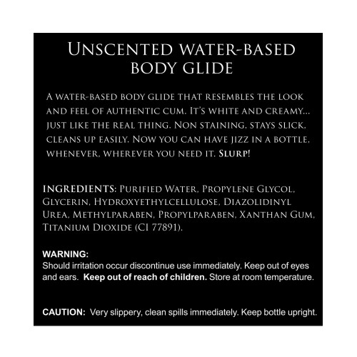 Master Series Unscented Jizz Body Glide - 16oz