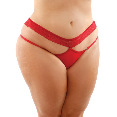 Bottoms Up Ren Bikini Panty with Lace Waist