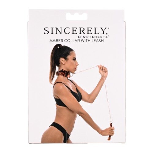 Sincerely Amber Collar & Leash