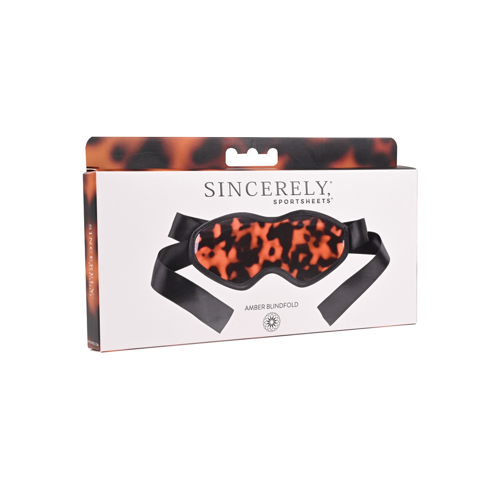 Antifaz de Satén Ajustable Sincerely Amber para Juego Sensual