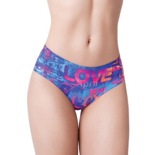 Mememe Love Graffiti Printed Slip for Comfortable Wear