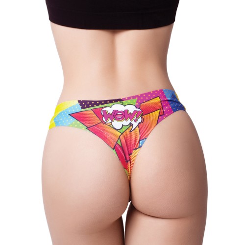 Mememe Comic Fans Printed Thong