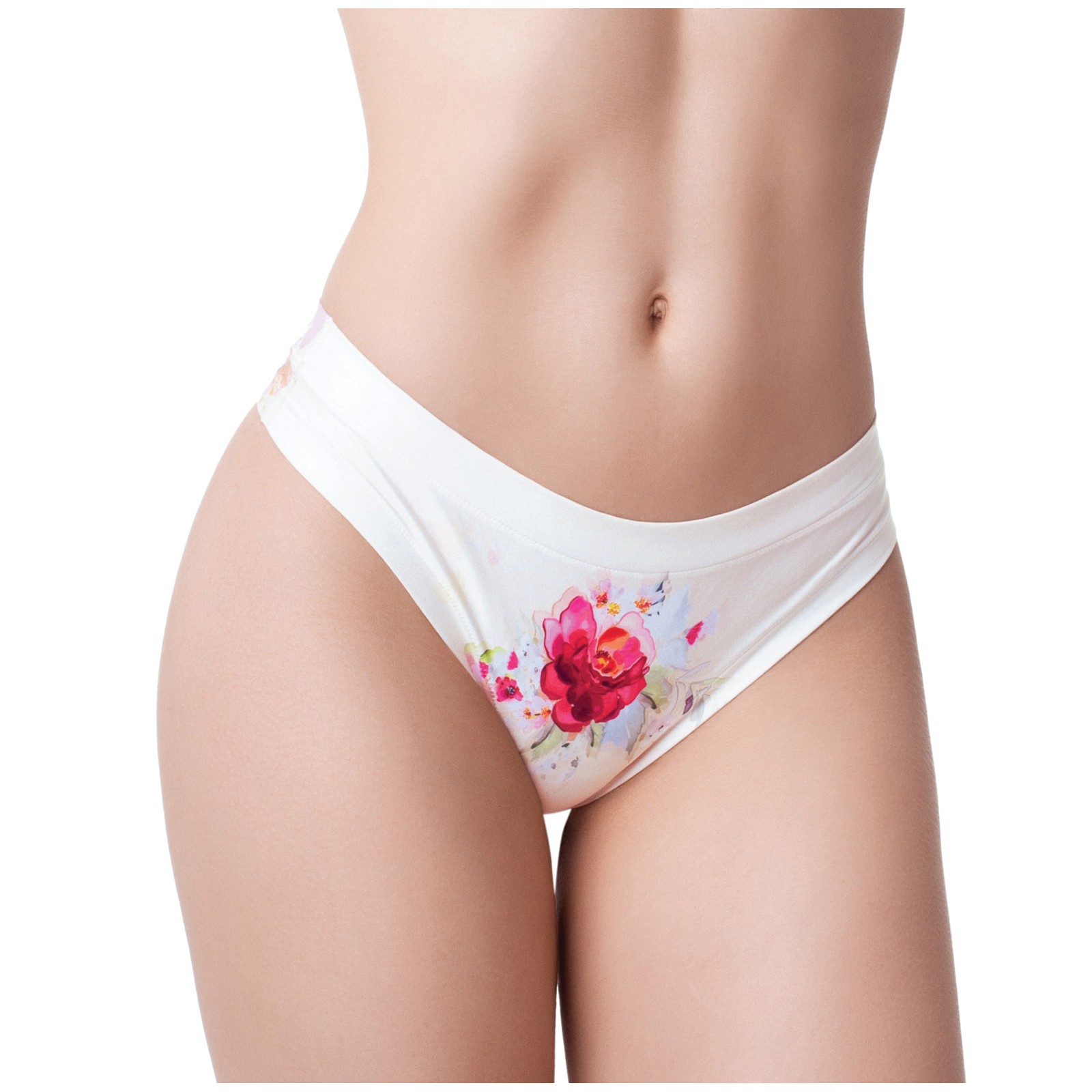 Tanga Impreso Mememe Flower Power Rosa