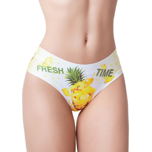 Mememe Summer Pineapple Printed Slip for Comfortable Fit