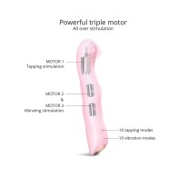 Love to Love Tapping Vibrator - Baby Pink