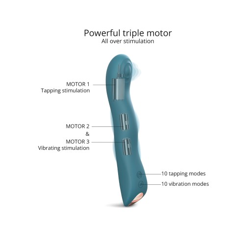 Love to Love Swap Tapping Vibrator - Teal Me - Pleasure