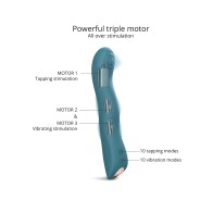 Love to Love Swap Tapping Vibrator - Teal Me - Pleasure