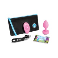 b-Vibe Vibrating Heart Plug S/M Pink