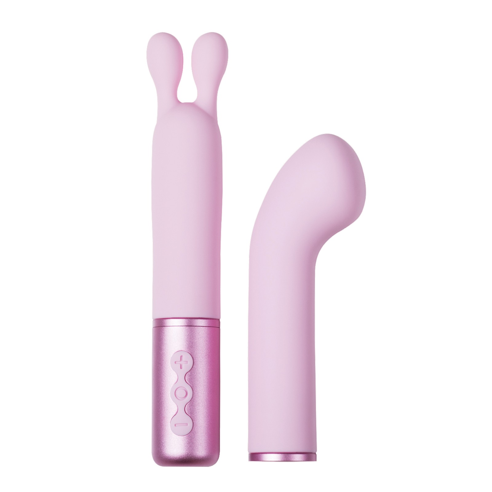 Naughty Collection Interchangeable Heads Vibrator - Pinki Bundle