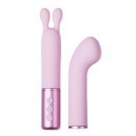 Naughty Collection Interchangeable Heads Vibrator - Pinki Bundle