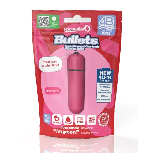 Screaming O 4B Bullet Strawberry Vibrator