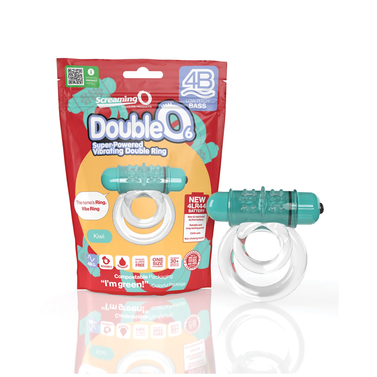 Buy Screaming O 4B DoubleO 6 Vibrator - Kiwi Color