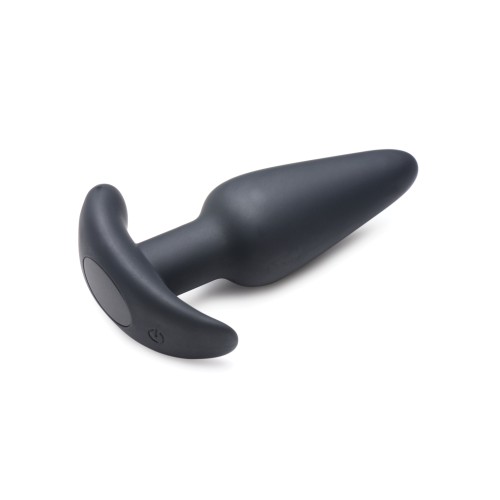 Bang! 21X Vibrating Silicone Butt Plug with Remote Black