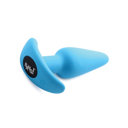 Bang! 21X Remote-Controlled Vibrating Butt Plug in Blue